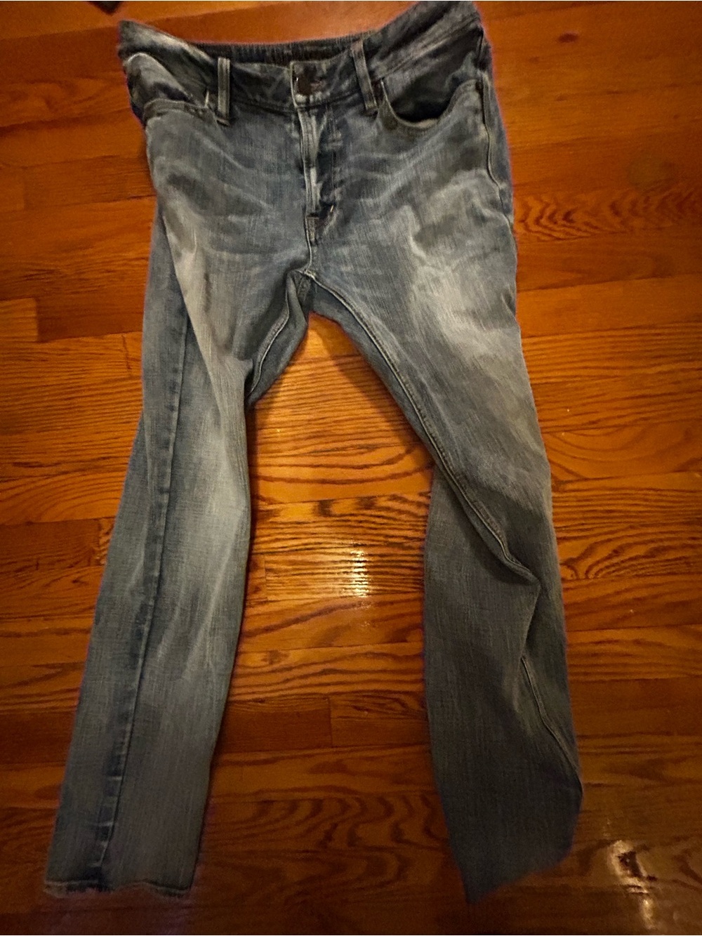 Classic Men’s Slim Straight Jeans - Faded Blue